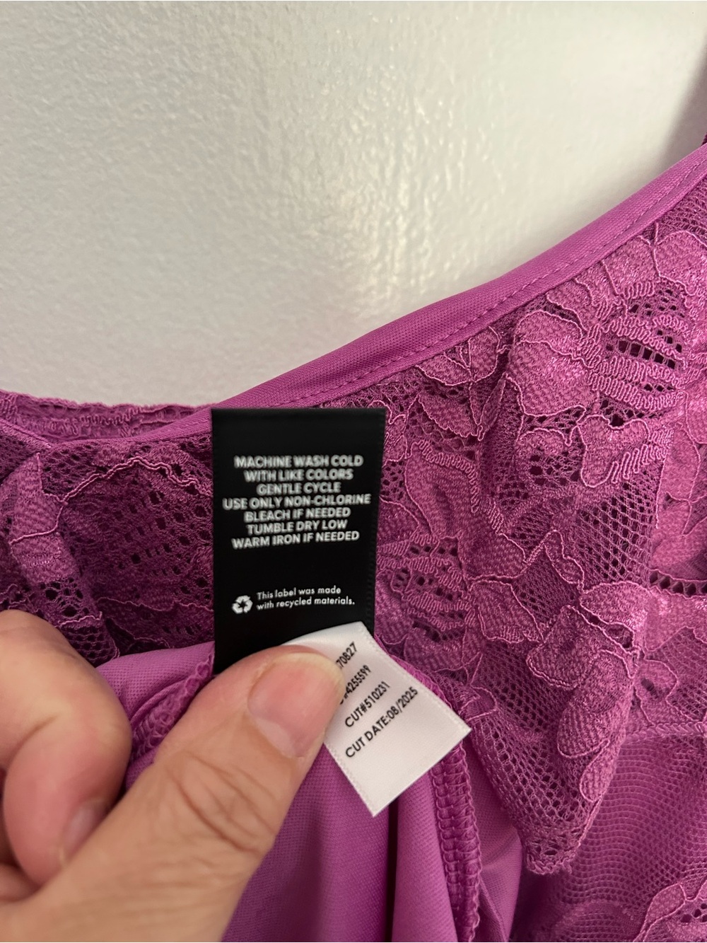 Torrid Purple Lace High-Low Ruffle Dress - Picture 7 of 8